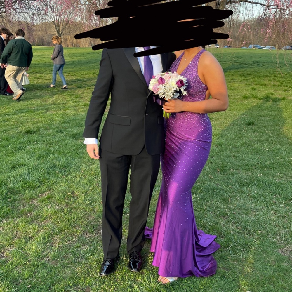 PURPLE FAVIANA PROM DRESS